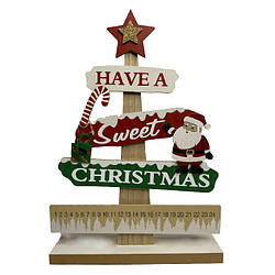 Адвент календар дерев’яна ялинка з датами 9290