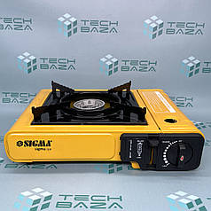 Плита газова одноконфорочная з п'єзопідпалом і адаптером (кейс) SIGMA (2903431)