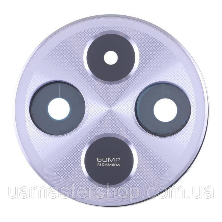 Скло камери Xiaomi Redmi 14C без рамки великого фіолетового кольору, фото 1