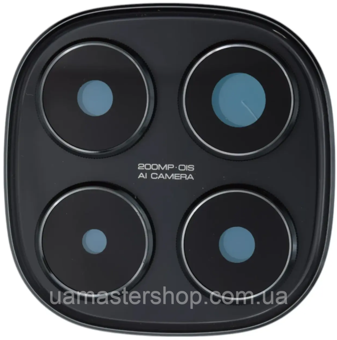 Скло камери Xiaomi Redmi Note 14 Pro 4G з рамкою чорного кольору 200MP, фото 1