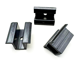 Притиск міжмодульний ВИСОКИЙ_H25 мм (50х23 мм) чорний