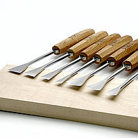 Набір стамесок кованих для різьби по дереву Риб'ячий хвіст STRYI Maestro 7шт, фото 2