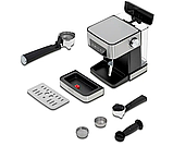 Кавоварки та кавомашини для приготування еспресо з капучинатором 1,6л 850W Побутова електрична кавоварка для дому Domotec MS-136, фото 7