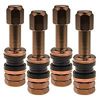 Ободовий вентиль X2 Series Brown Edition (гвинтовий, металевий TR48E) - 4 шт. - Carbonado