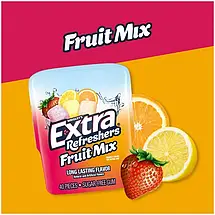 Жувальна гумка Extra Refreshers Fruit Mix Sugar-Free Без цукру 40 шт. США, фото 3