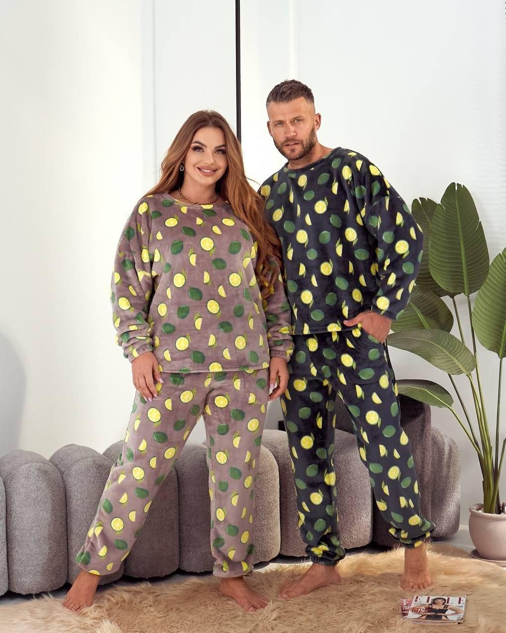 Піжама (штани з прямим низом)  у сірому кольорі, фото 1