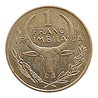 Мадагаскар 1 франк, 1993