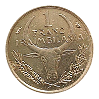 Мадагаскар 1 франк, 1965