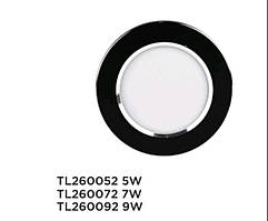 TL 260072 Black  панель кругла 7W 4500k 560Lm 102*22мм