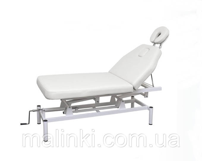 Масажний стіл модель CH-257 із регульованою висотою білий ML, фото 1