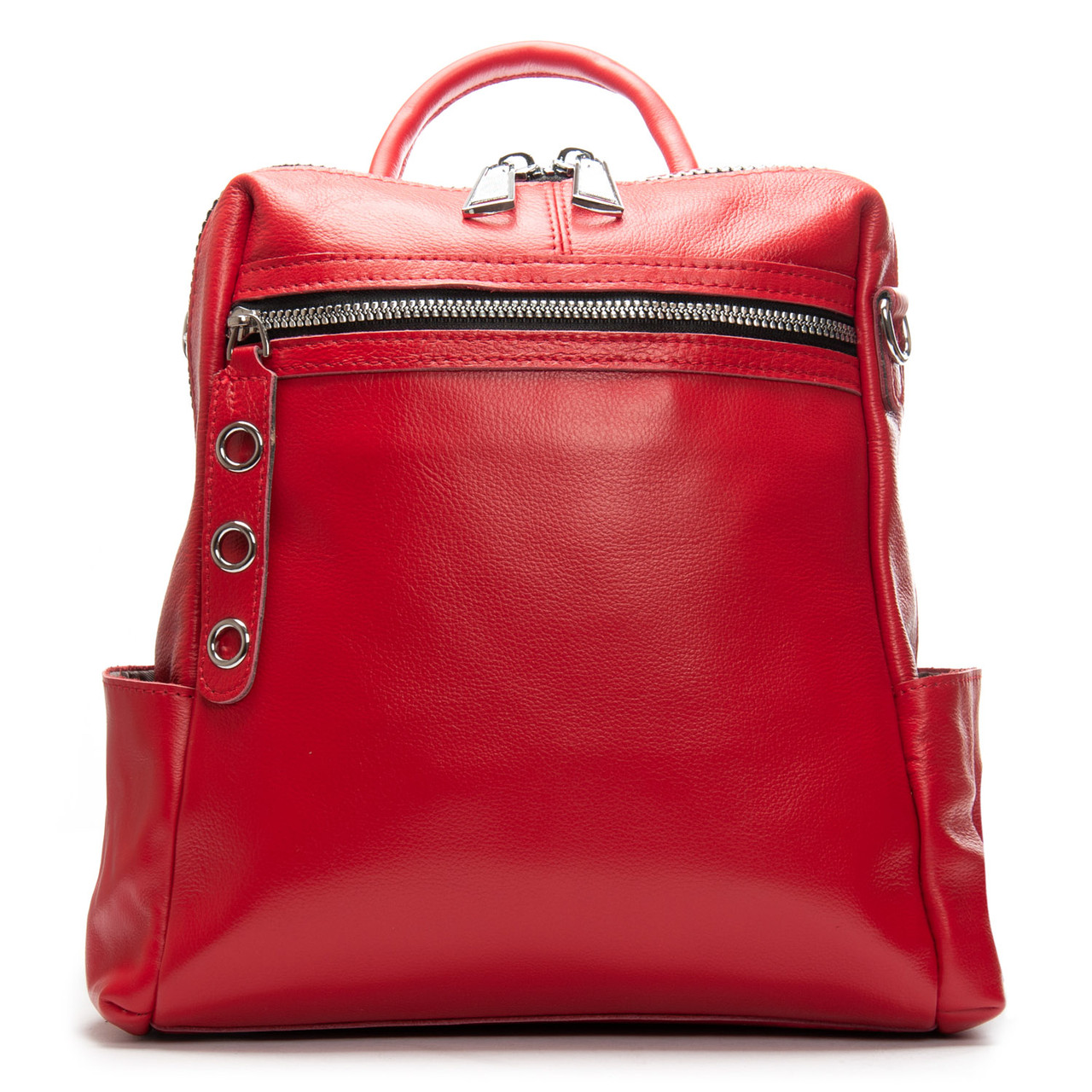 Сумка Женская Рюкзак кожа ALEX RAI 8781-9 red Купити жіночі рюкзаки гуртом і в роздріб із натуральної шкіри в Україні