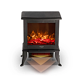 Електрокамін Adler AD 7754, 1800 Вт, 3D-ефект полум’я, термостат, керамічний нагрівальний елемент, чорний, фото 8