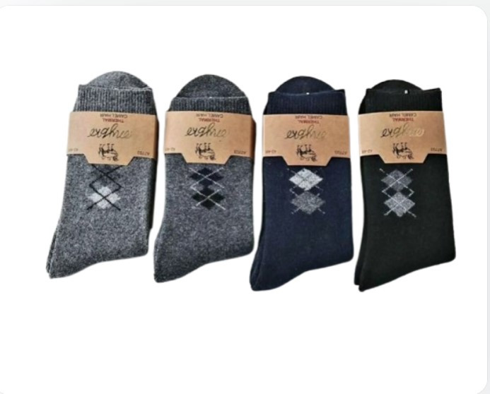 Чоловічі шкарпетки "ЧАЙКА" вовна верблюжа махра