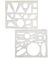 Люмограф (2 трафарета) линейка-трафарет "Люкс Колор" ЛЮМ1 KNZ