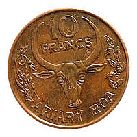 Мадагаскар 10 франків, 1996