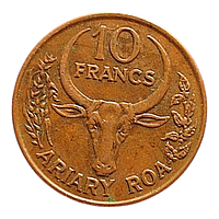 Мадагаскар 10 франків, 1991