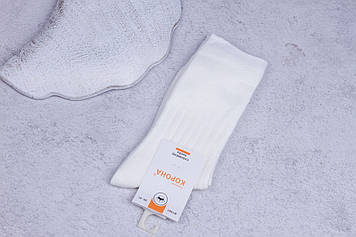 Шкарпетки жіночі високі білі, кашемірові шкарпетки