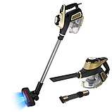 Вертикальний пилосос Adler AD 7083 Light Gold, 700 Вт, 15 000 Па, HEPA 13, електрощітка з LED-підсвіткою, контейнер 0,8 л, фото 2