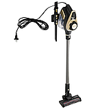 Вертикальний пилосос Adler AD 7083 Light Gold, 700 Вт, 15 000 Па, HEPA 13, електрощітка з LED-підсвіткою, контейнер 0,8 л, фото 3