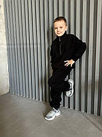 Зимний теплый детский спортивный костюм из флиса полар размер 140