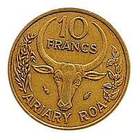 Мадагаскар 10 франків, 1982