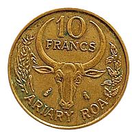 Мадагаскар 10 франків, 1971
