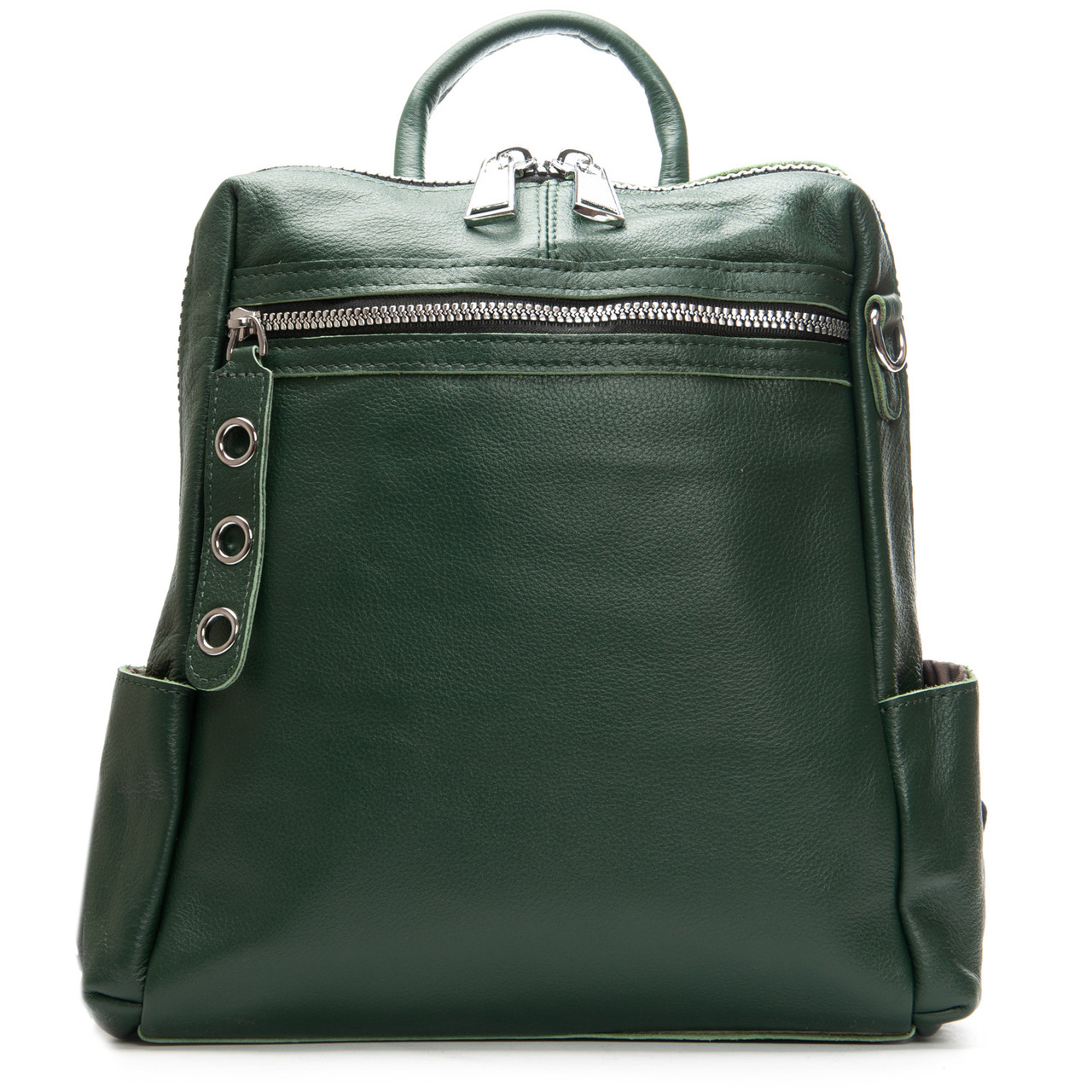 Сумка Женская Рюкзак кожа ALEX RAI 8781-9 green.Купити жіночі рюкзаки гуртом і в роздріб із натуральної шкіри в Україні