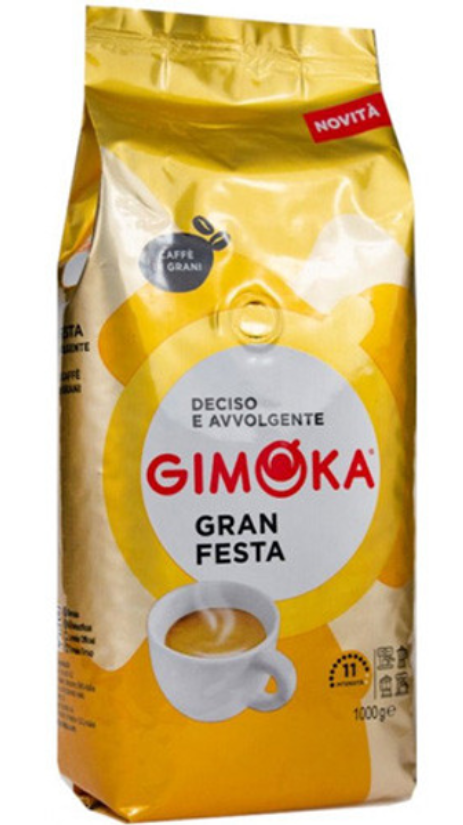 Кава в зернах Gimoka Gran Festa oro 1000 грам (1кг) золота Італія