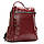 Сумка Женская Рюкзак кожа ALEX RAI 8781-9 bordo.Купити жіночі рюкзаки гуртом і в роздріб із натуральної шкіри в Україні, фото 2