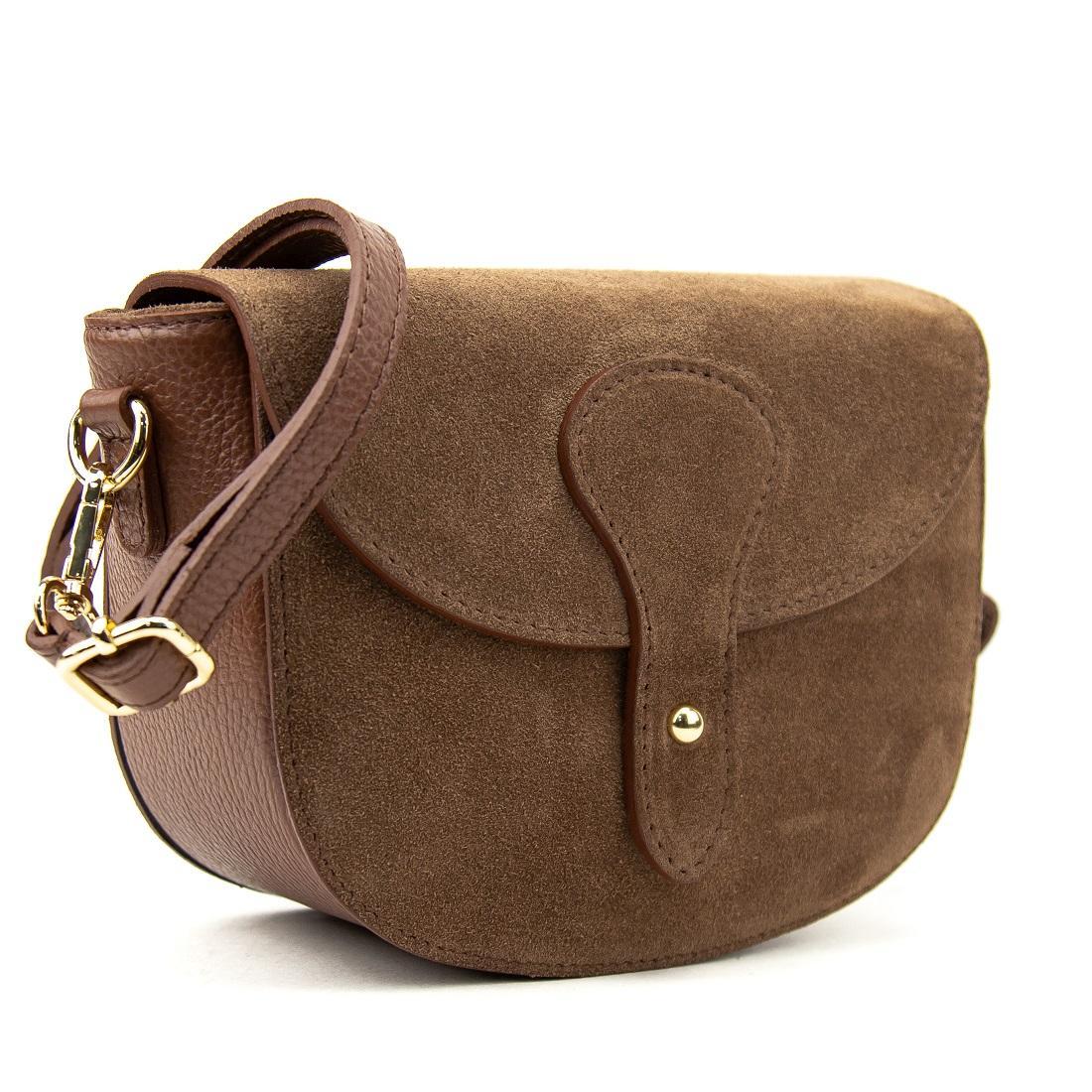 Маленька жіноча замшева сумка Firenze Italy F-IT-9876C руда