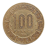 Чад 100 франків, 1984