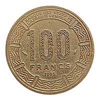 Габон 100 франків, 1985