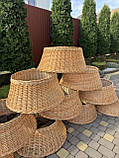 Кошик під ялинку натурального кольору D-70см, фото 5