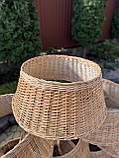 Кошик під ялинку натурального кольору D-70см, фото 3
