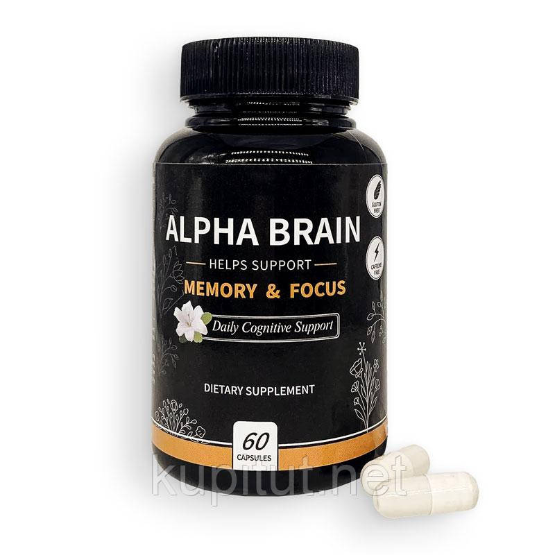Alpha Brain Memory+Focus (Альфа Брейн) для покращення пам'яті та концентрації уваги, фото 1