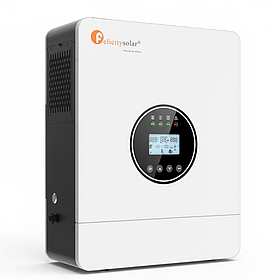 Гібридний інвертор Felicity IVEM6048, 6 кВА / 6000 Вт, 48 В, MPPT 120 А (90–450 В DC), паралельне під'єднання, RS485, 230 В AC