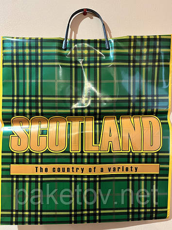 Пакет із пластиковою ручкою 39х43/90 мкм. "SCOTLAND ", фото 1