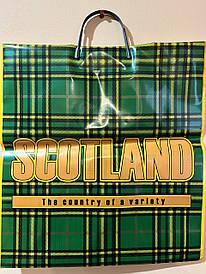 Пакет із пластиковою ручкою 39х43/90 мкм. "SCOTLAND "
