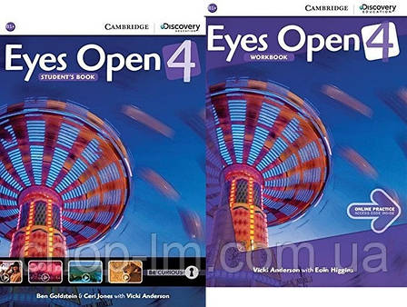 Eyes Open 4 Student's Book + Workbook with Online Practice Комплект (Підручник + зошит) Cambridge, фото 1