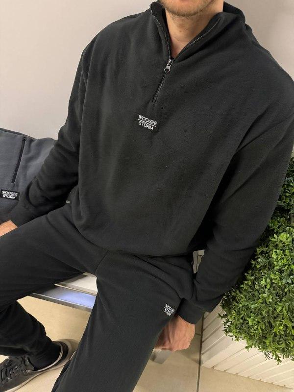 Чоловічий спортивний костюм; Кольори - сірий, чорний ; Розміри - 42-46 та 46-50 ;, фото 1