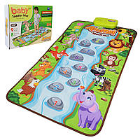 Килимок музичний ігровий 757-12, голоси тварин,, музика, р-р 50*80см