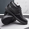 Зимові чоловічі шкіряні черевики чорні утеплені з натуральної шкіри на хутрі на зиму, розмір 40-45, фото 4