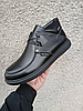 Зимові чоловічі шкіряні черевики чорні утеплені з натуральної шкіри на хутрі на зиму, розмір 40-45, фото 8