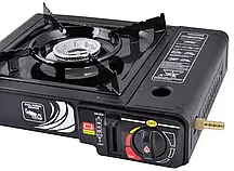Портативна газова плита з перехідником у кейсі