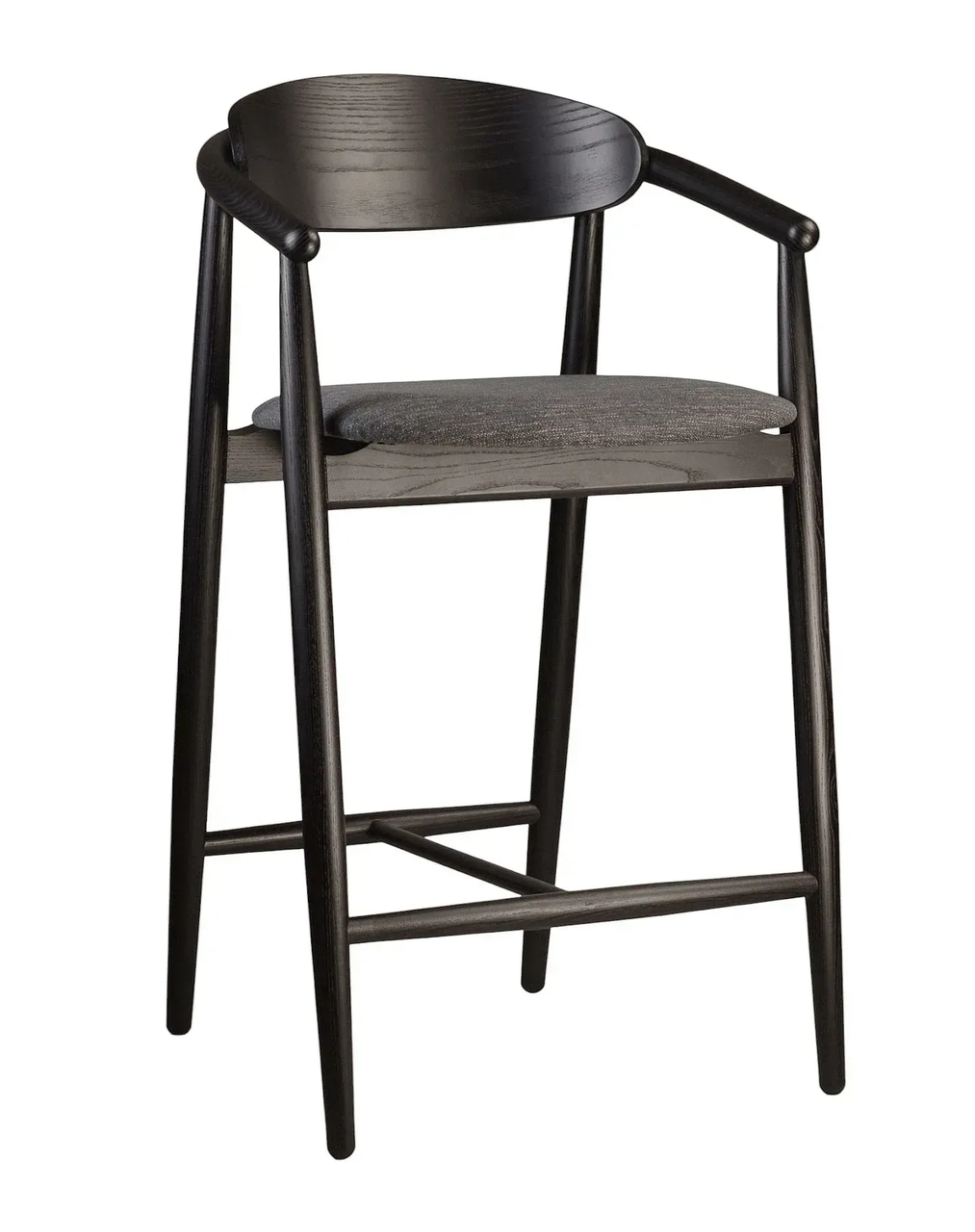 Стілець напівбарний Mamont semi-soft чорний / Superior 19 TM Lovko