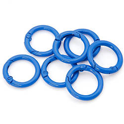 Карабін кільце 24х4 мм 1 шт. Синій