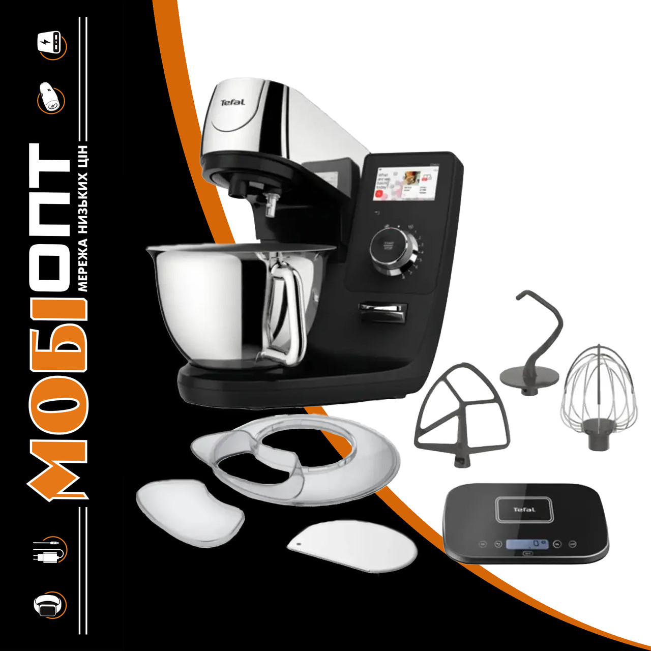 Кухонна машина Tefal I-Coach Touch QB951837 Black/chrome UA