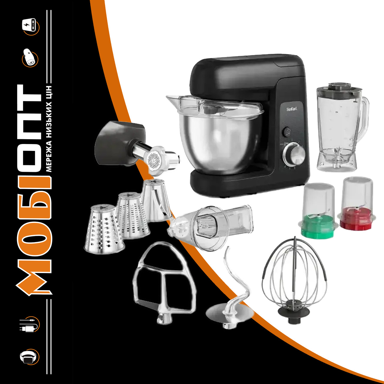 Кухонна машина Tefal Bake Partner QB525838 Black UA