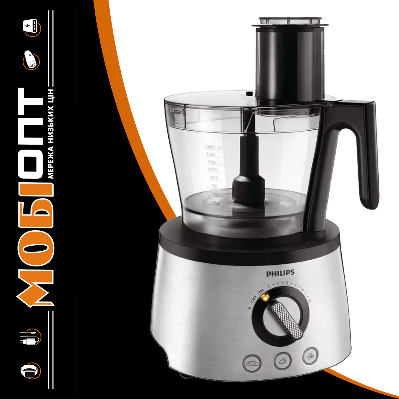 Кухонний комбайн Philips Series 7000 HR7778/00 Silver/black UA