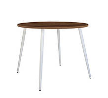 Стіл обідній Modern lite 4L white дсп h18 горіх тієполо d800 мм (Новий Стиль ТМ)